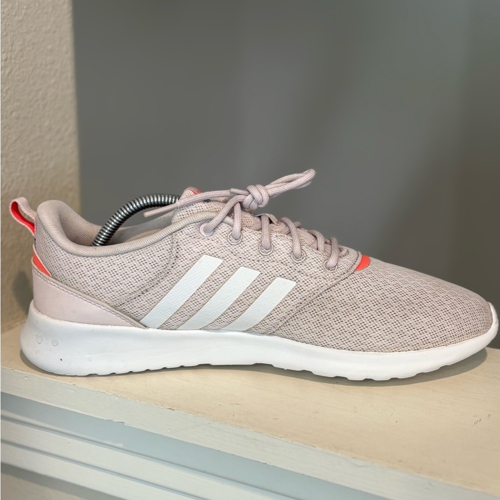 Adidas Womens QT Racer 2.0 GX5666 Pink Running Shoes Sneakers Size 11 - Picture 5 of 10